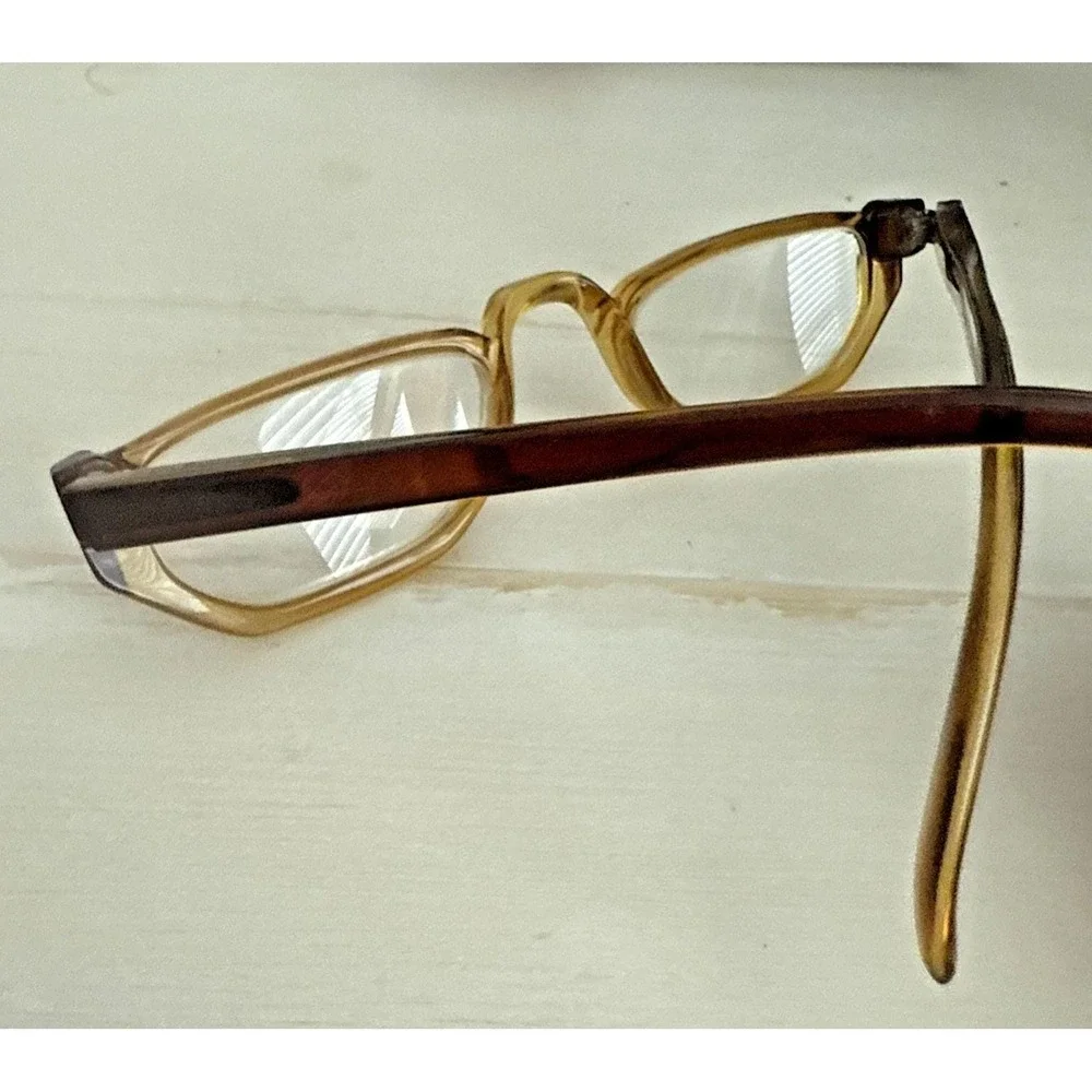 Vintage Playboy Eyeglass Frames 4547 Austria Half Frame Brown‎ 51-23